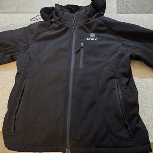 Ororo Black Softshell HEATED jacket, Size S